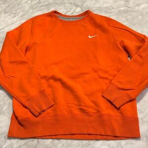 Nike XL Orange Crewneck Sweatshirt